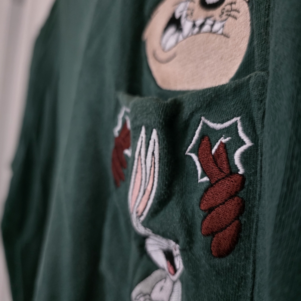 Vintage Looney Tunes Bugs Bunny Warmer Bros. Embroidered Pocket T-Shirt Grailed - Picture 3 of 6